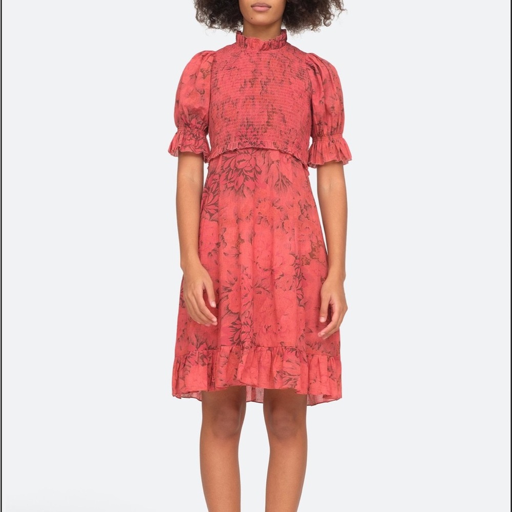Mimi Floral dress-Rosewood